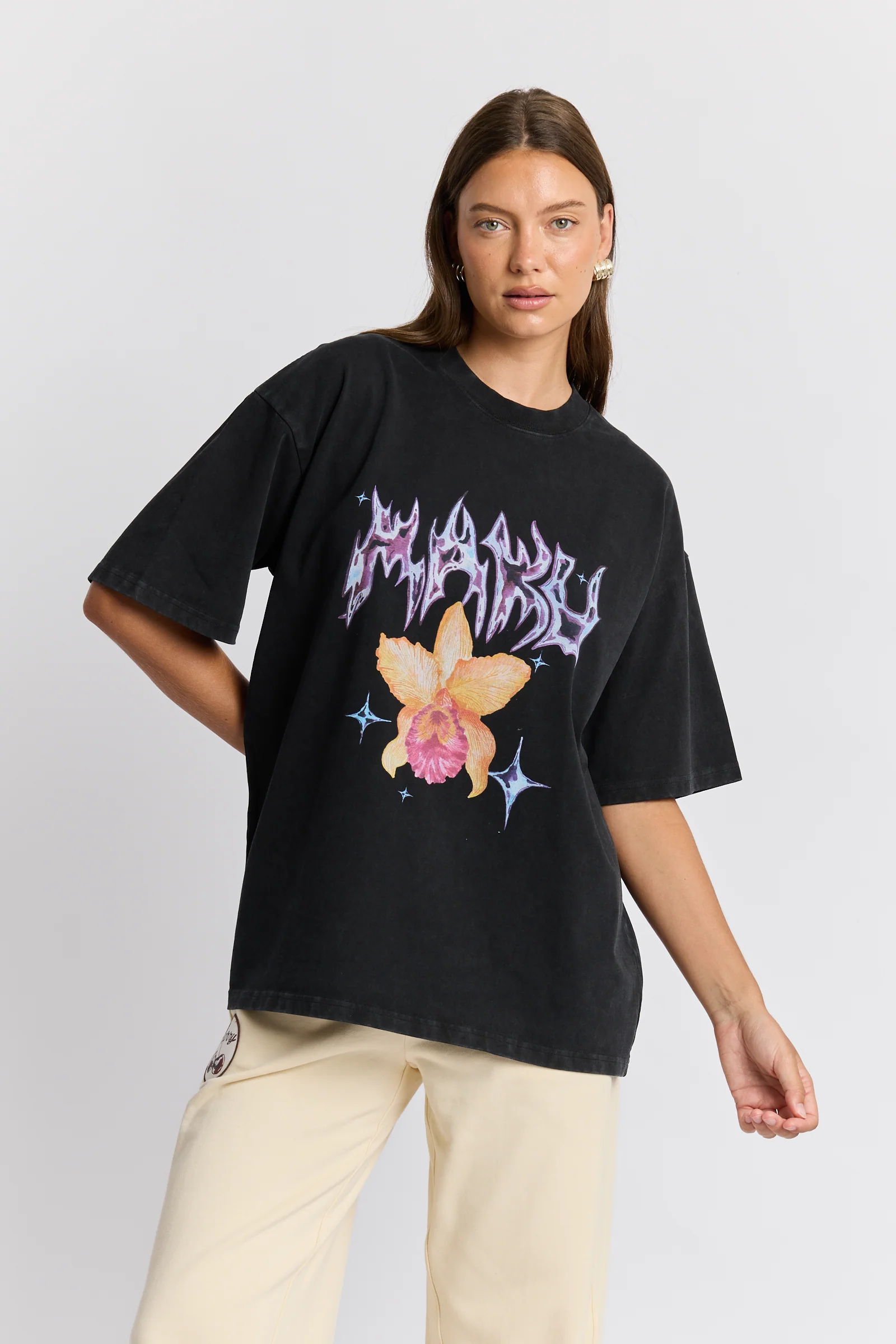 Chrome Flower Snow Wash Oversize Tee - Image 6