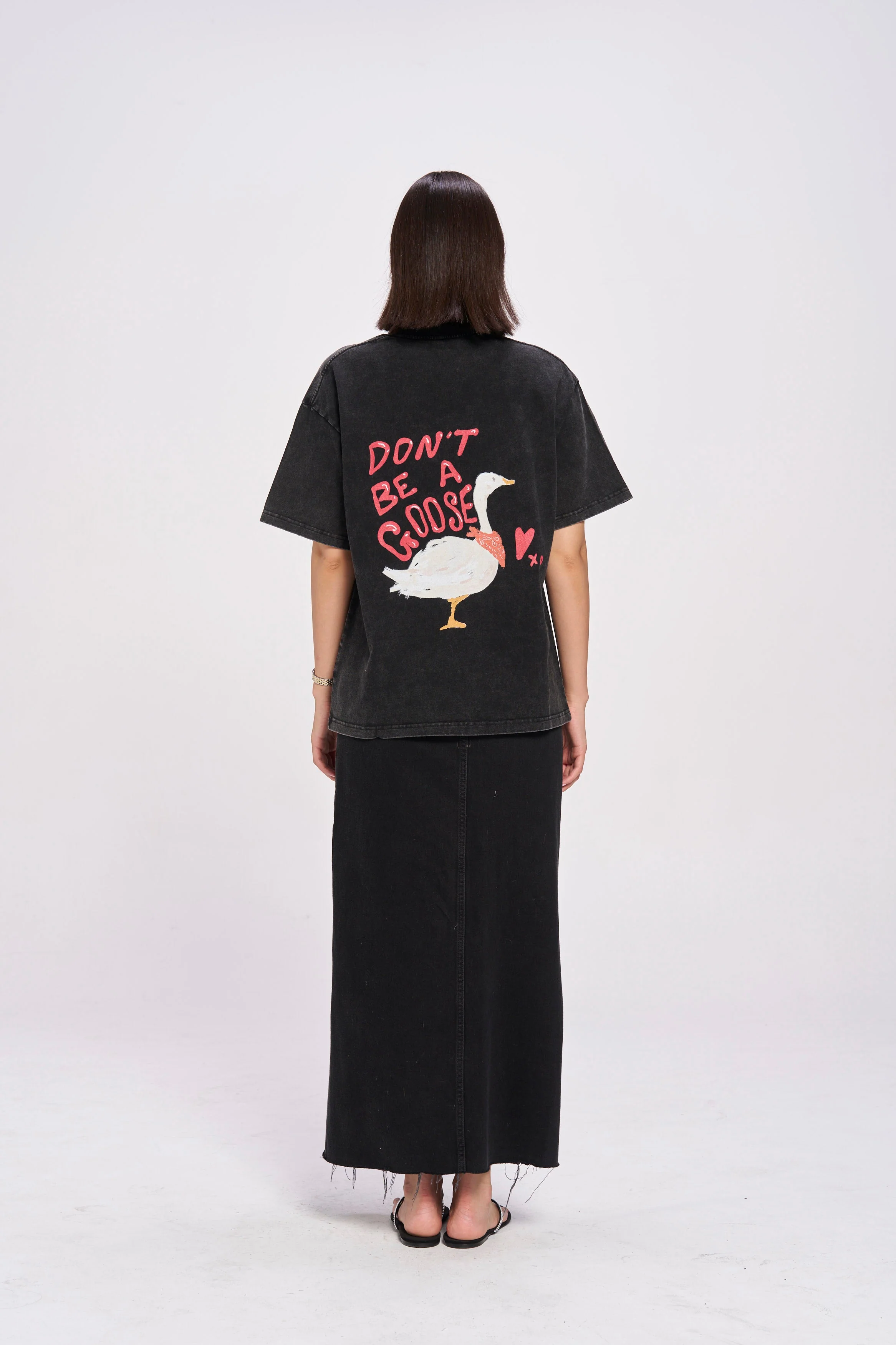 Don't Be A Goose Oversize Wash Tee - Image 4