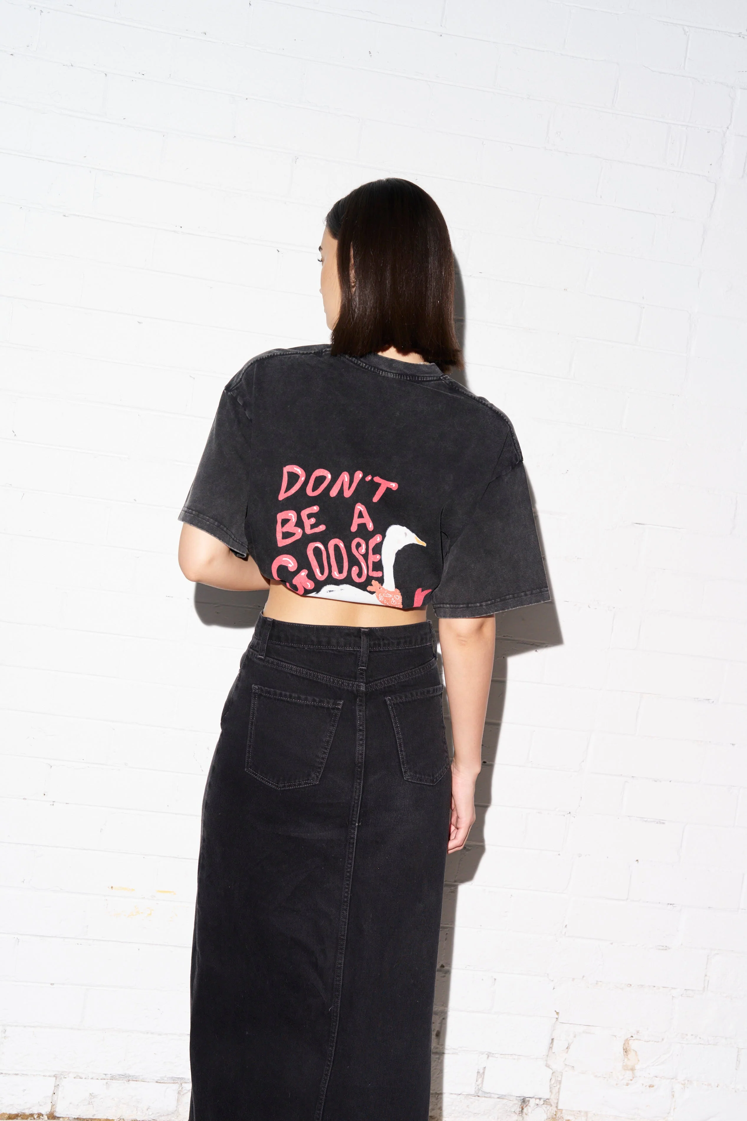 Don't Be A Goose Oversize Wash Tee - Image 5