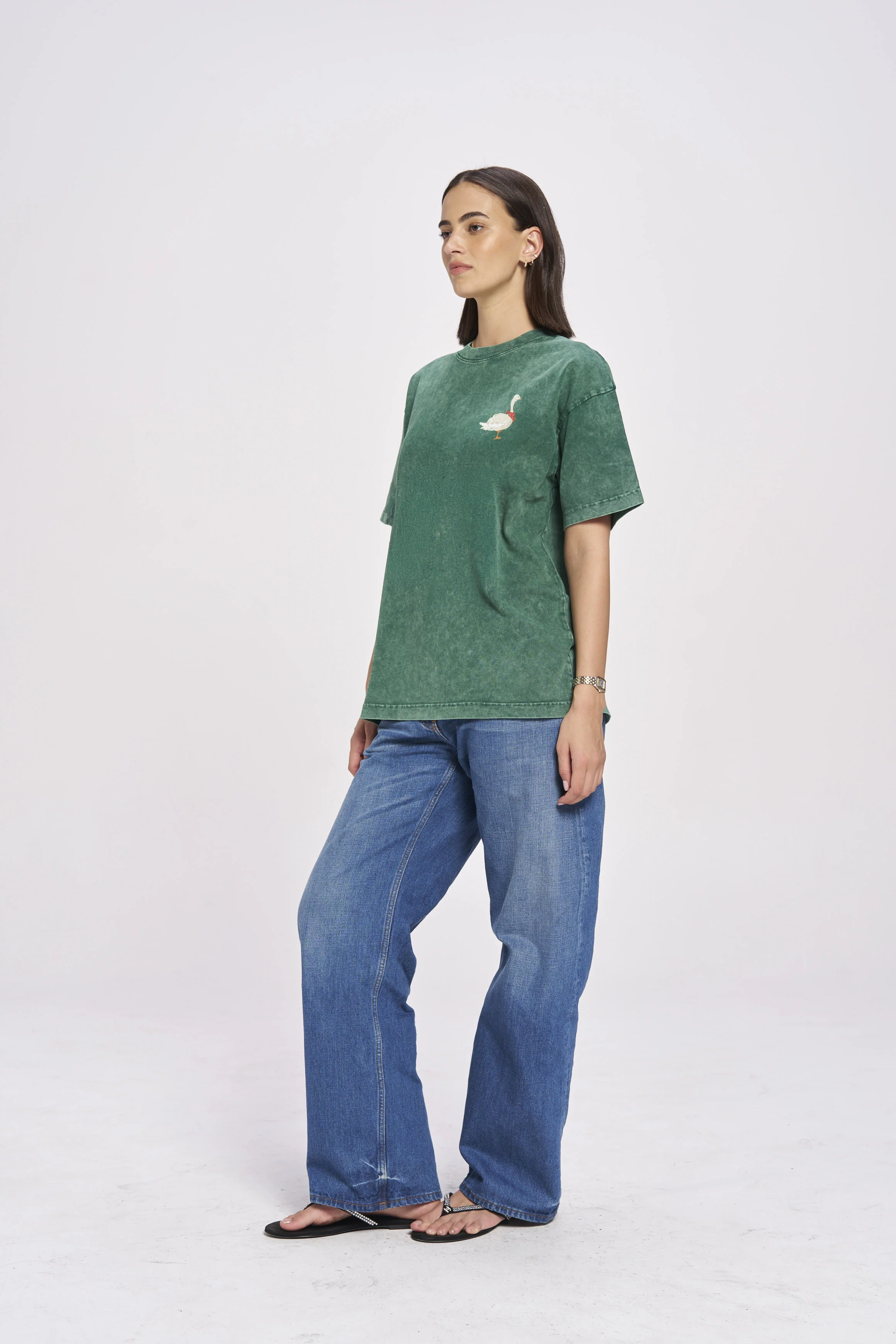 Don't Be A Goose Oversize Wash Tee - Image 3