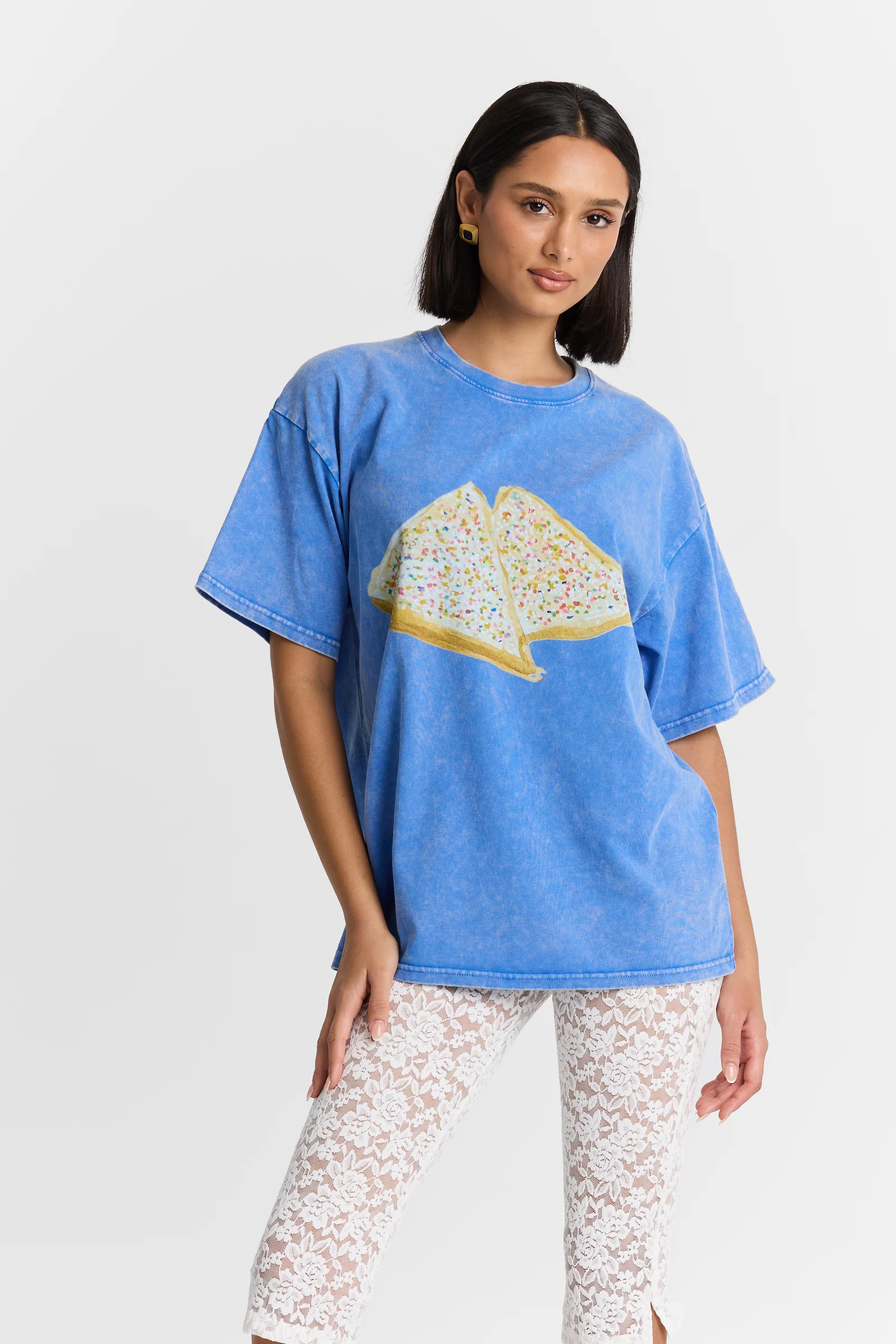 Fairy Bread Acid Wash Oversize Tee - Image 2