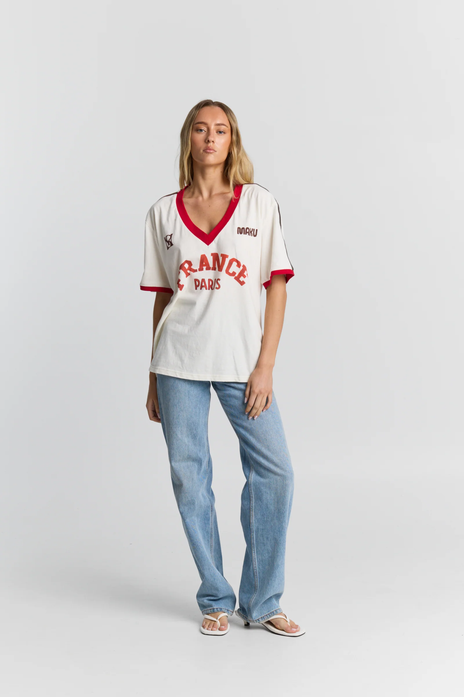 France V-Neck Tee - Image 3