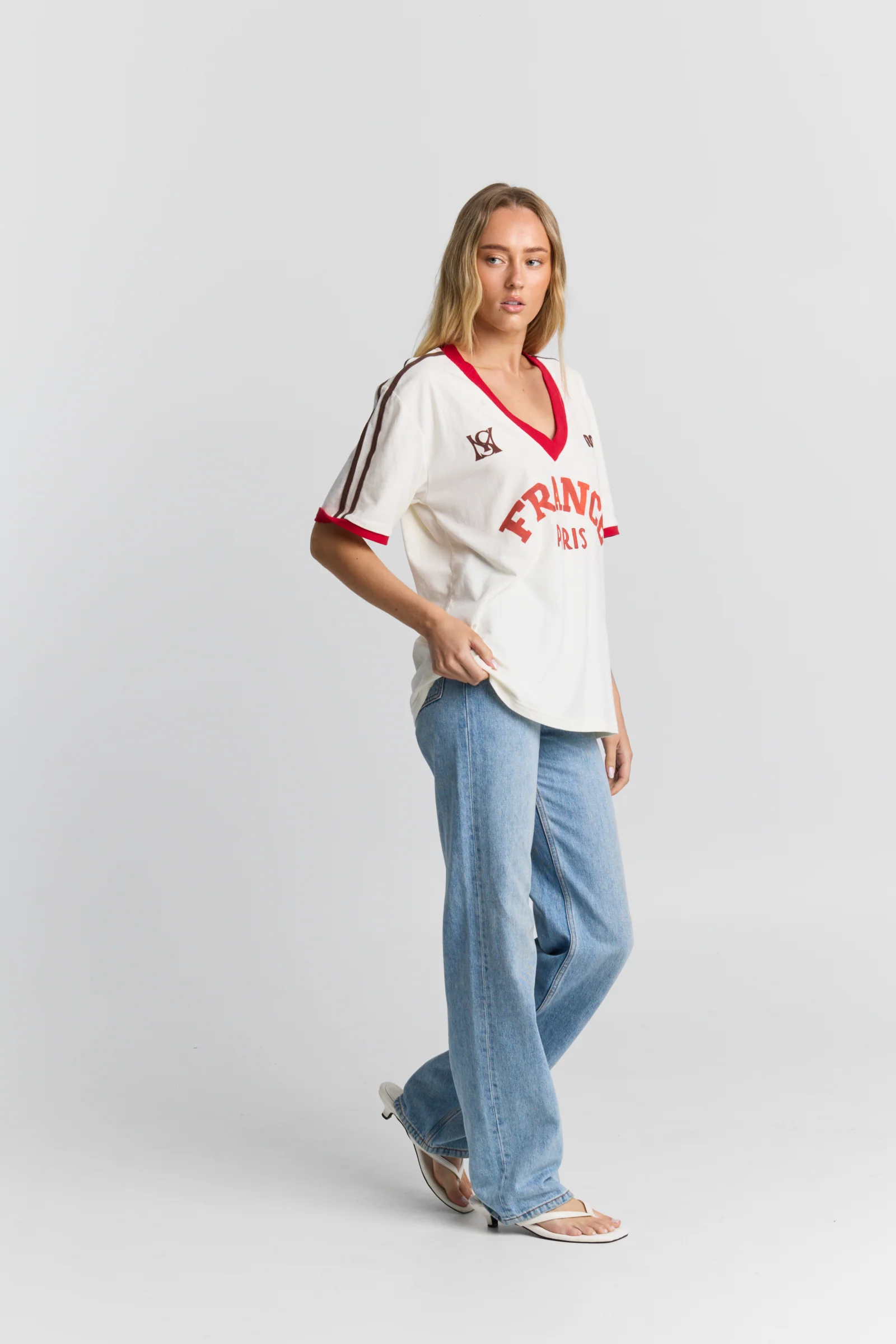 France V-Neck Tee - Image 4