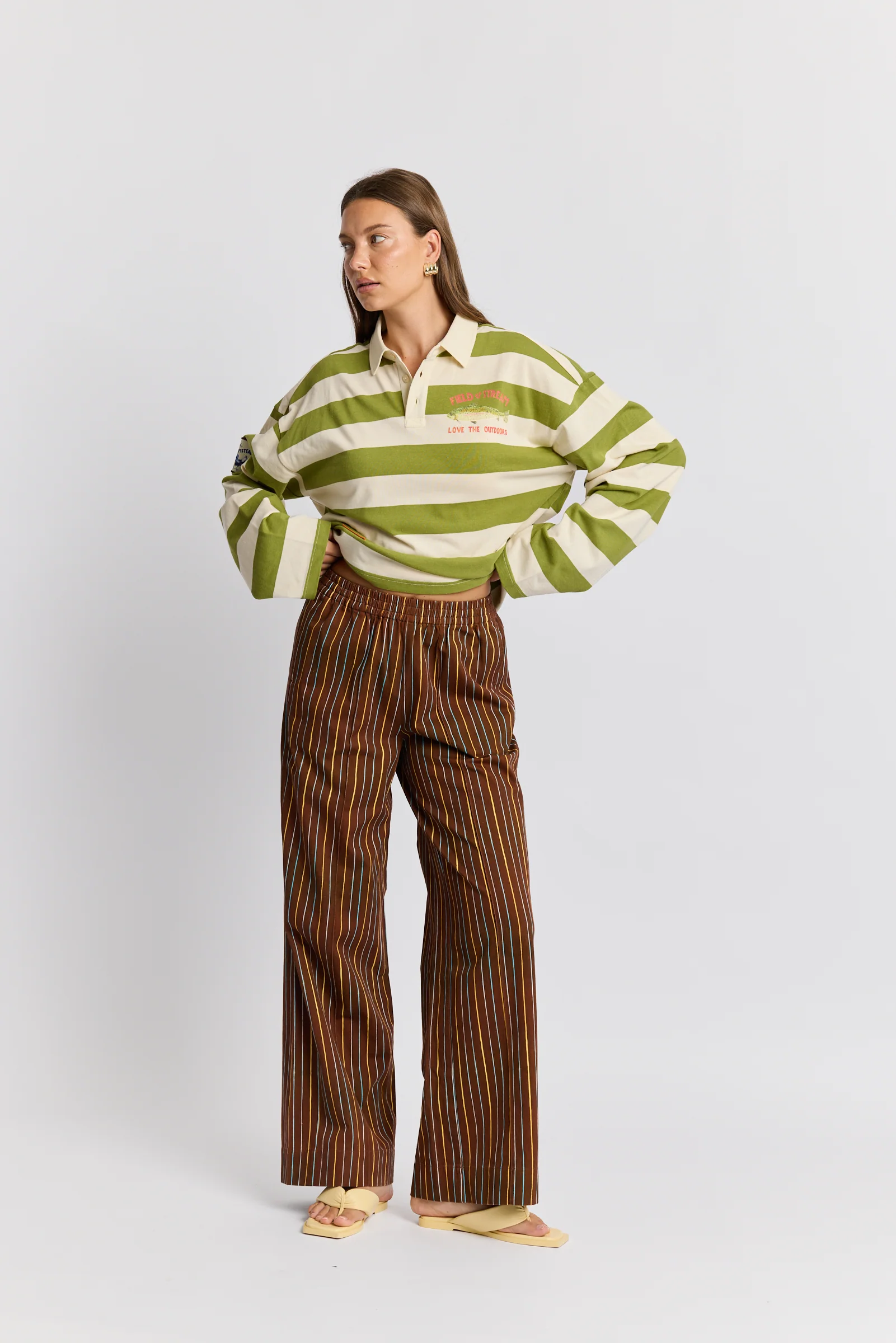 Gone Fishing Rugby Long Sleeve - Image 3