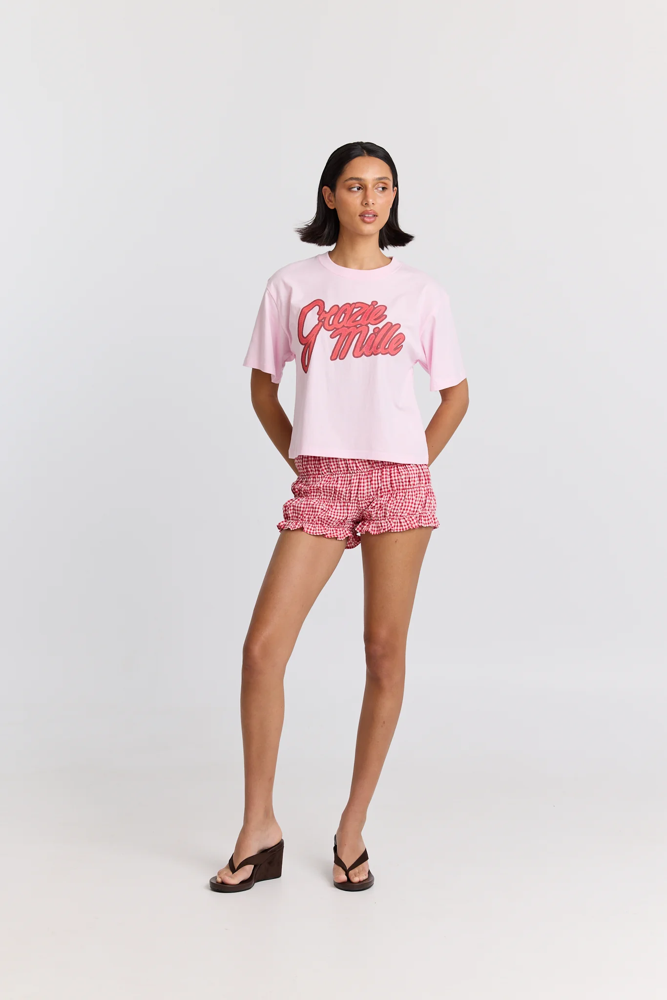 Grazie Mille Boxy Crop Tee - Image 3