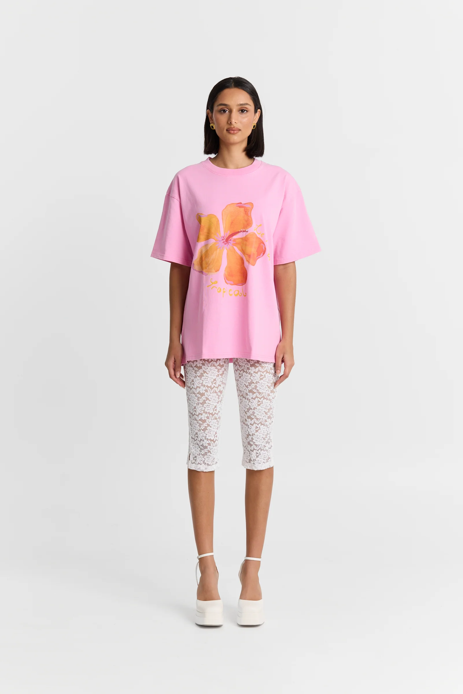 Le Fleur Tropical Oversize Tee - Image 2