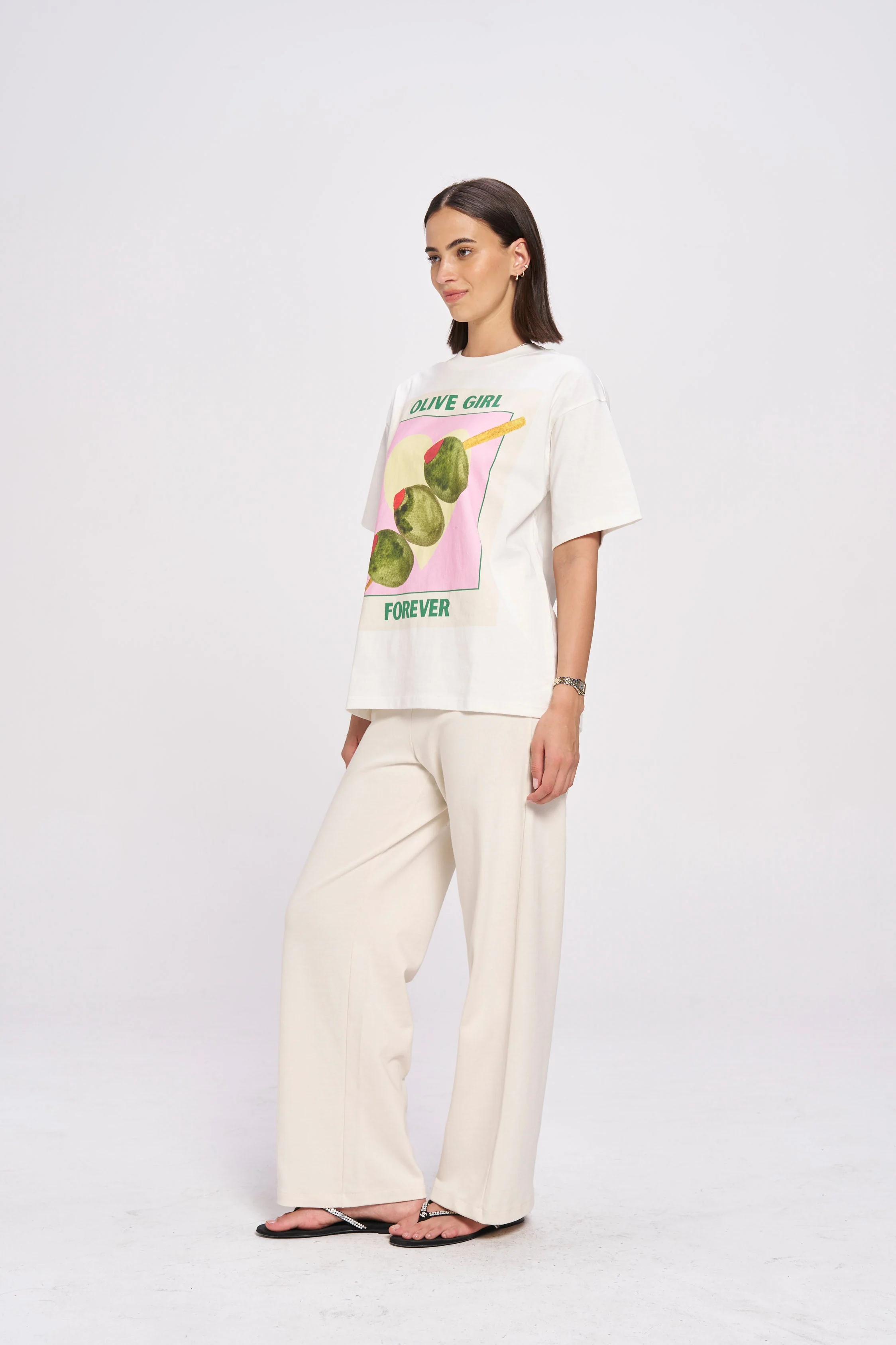 Olive Girl Oversized Tee - Image 3