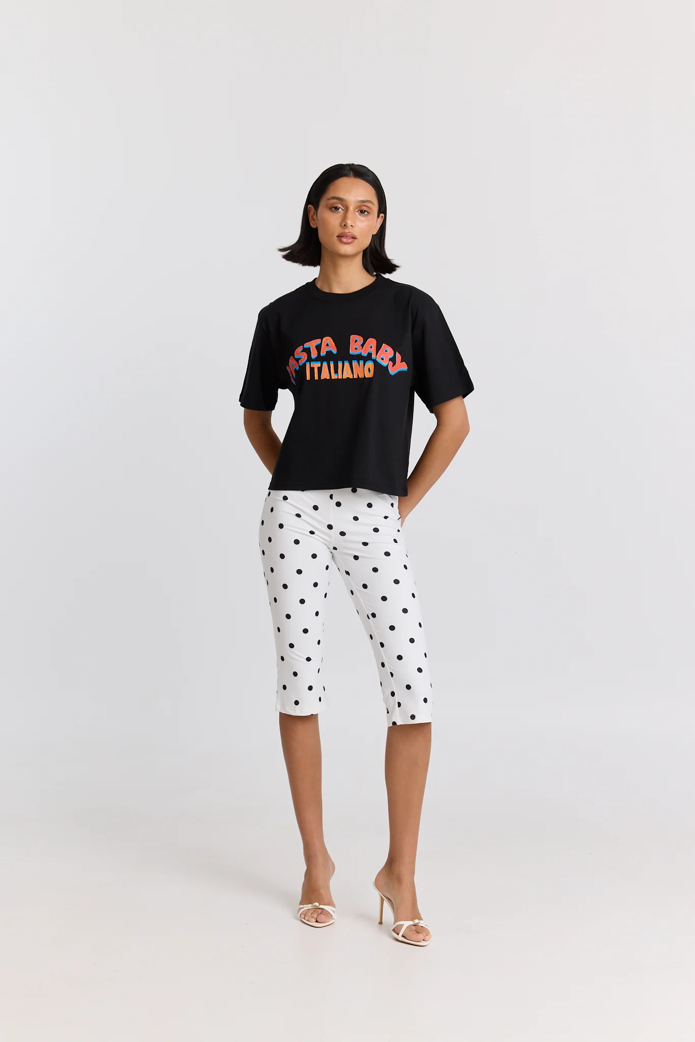 Pasta Baby Boxy Crop Tee - Image 3