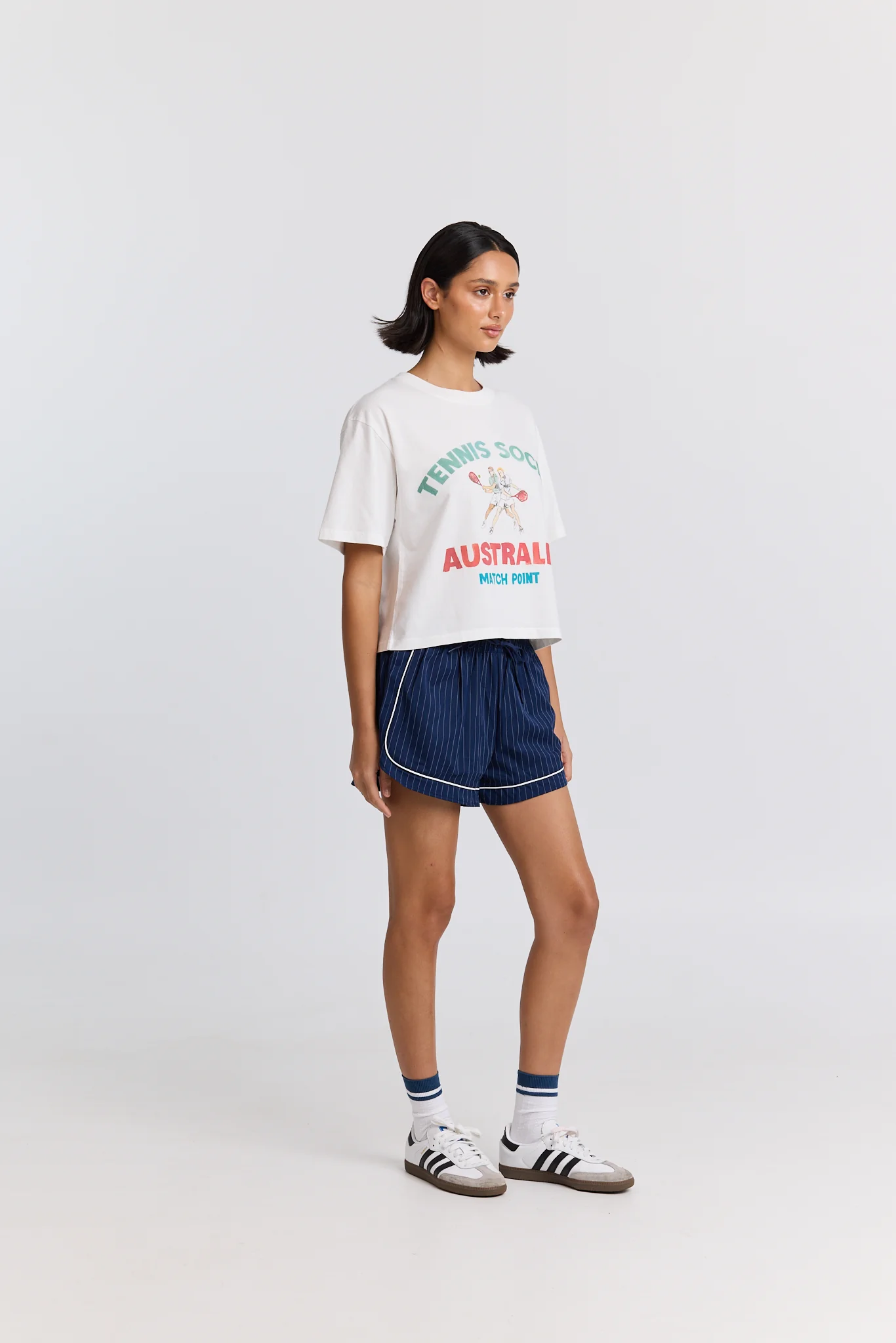 Tennis Social Boxy Crop Tee - Image 3
