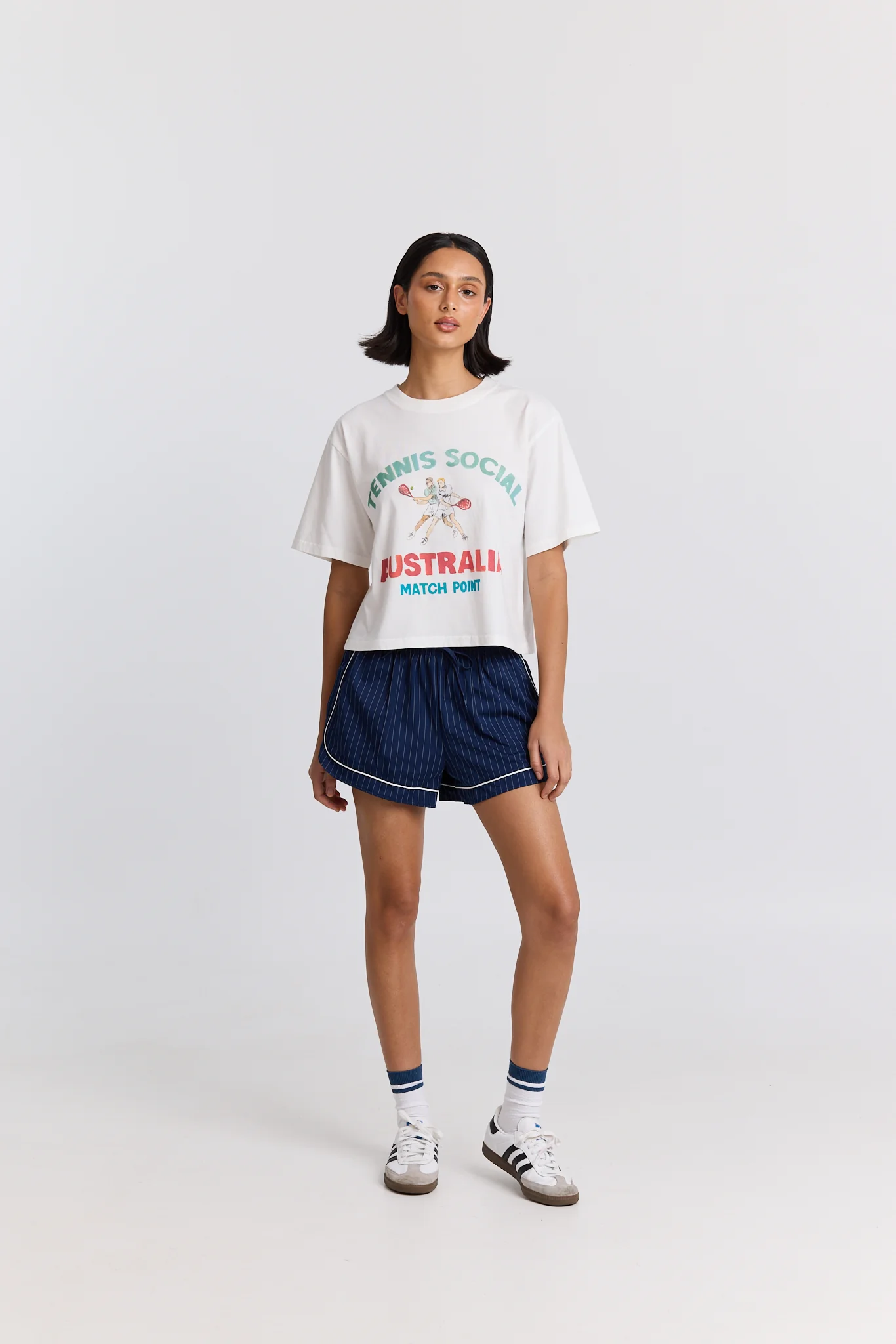 Tennis Social Boxy Crop Tee - Image 6