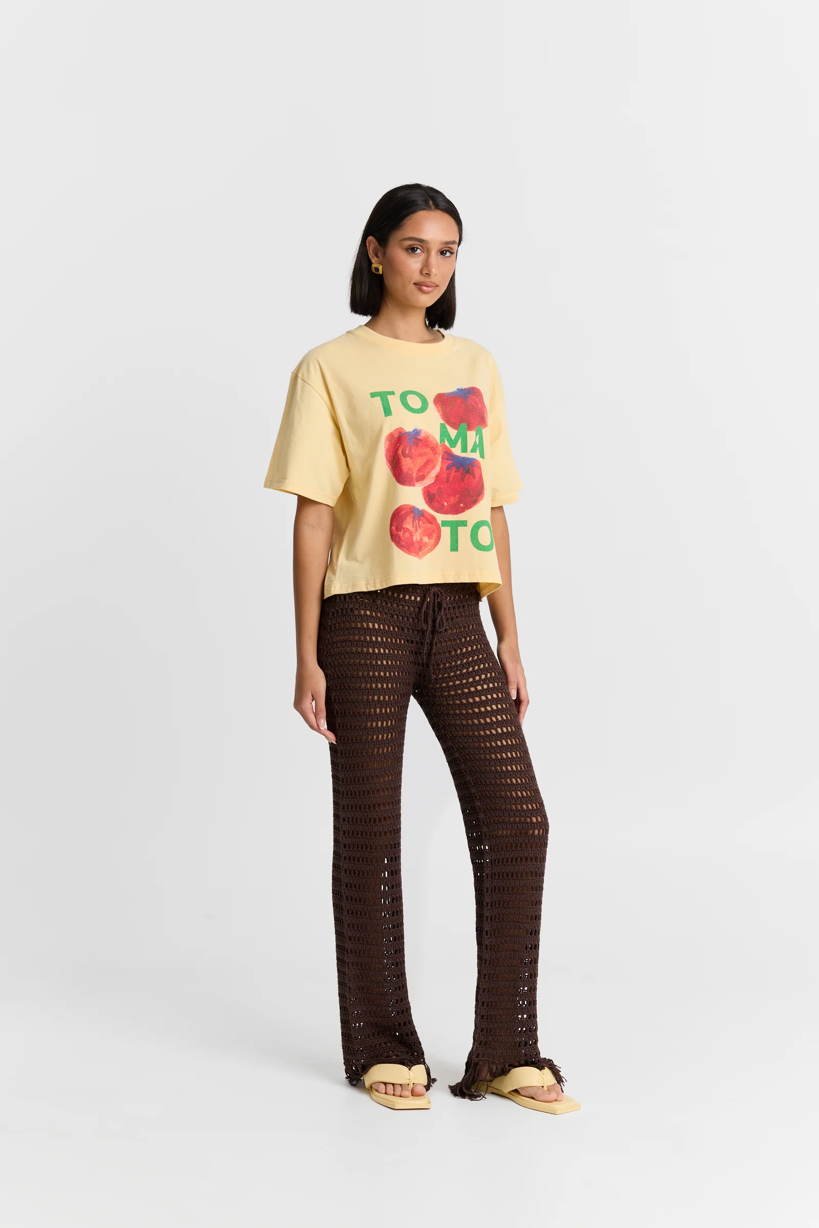 Tomato Boxy Crop Tee - Image 3